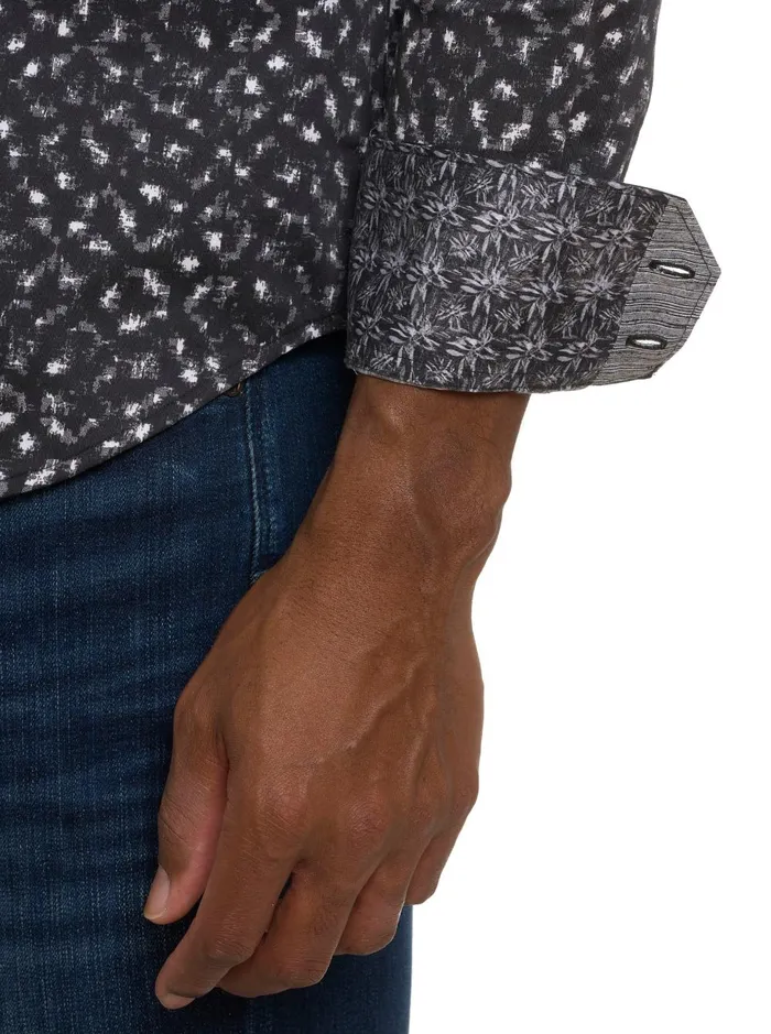 Men Long Sleeve Button Down Shirts Robert Graham CLIFTON LONG SLEEVE BUTTON DOWN SHIRT Blue