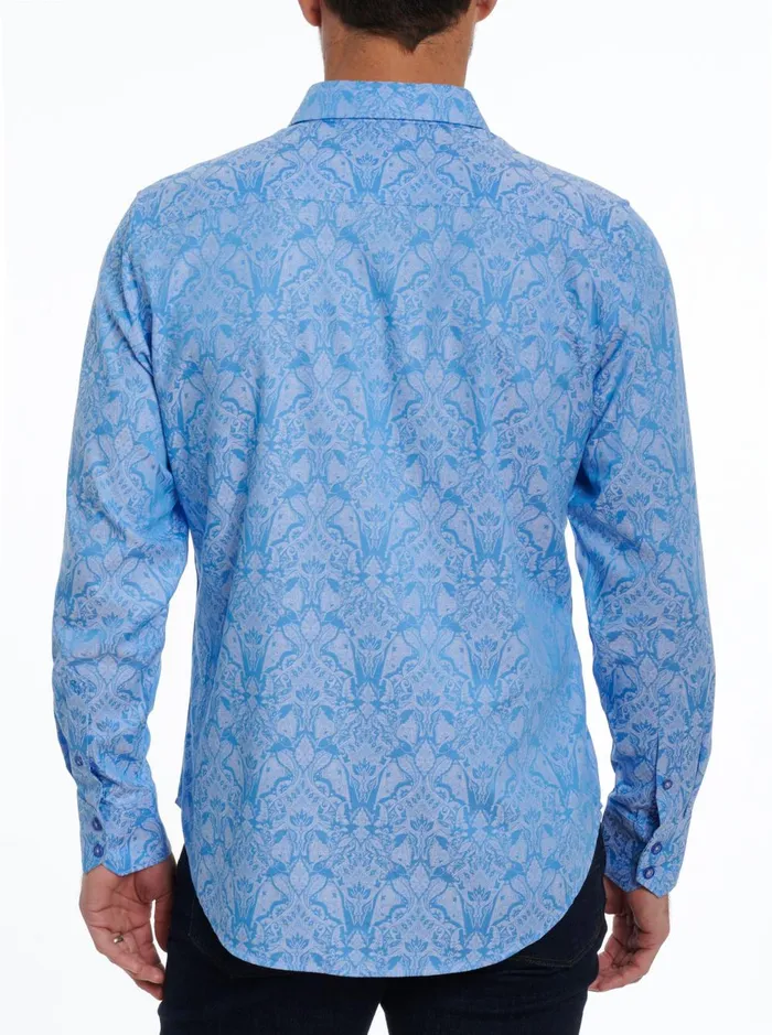 Men Long Sleeve Button Down Shirts Robert Graham HIGHLAND LONG SLEEVE BUTTON DOWN SHIRT Classic