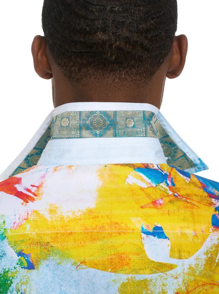 Men Long Sleeve Button Down Shirts Robert Graham LIMITED EDITION THE ALPS LONG SLEEVE BUTTON DOWN SHIRT White