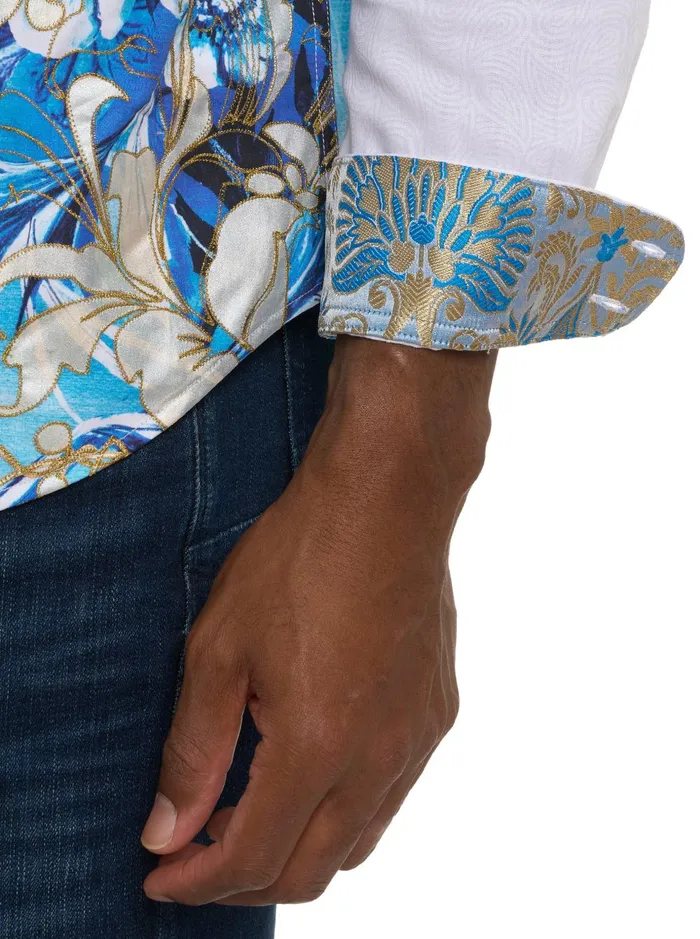 Men Long Sleeve Button Down Shirts Robert Graham LIMITED EDITION THE BELL LONG SLEEVE BUTTON DOWN SHIRT Multi