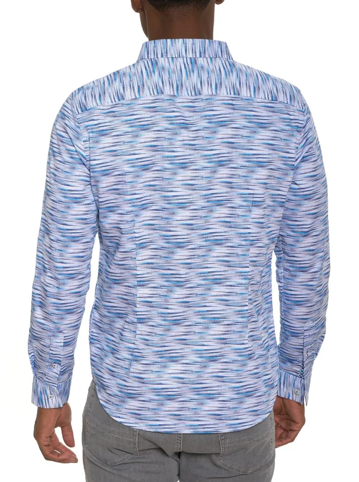 Men Long Sleeve Button Down Shirts Robert Graham MORETTI LONG SLEEVE BUTTON DOWN SHIRT Blue