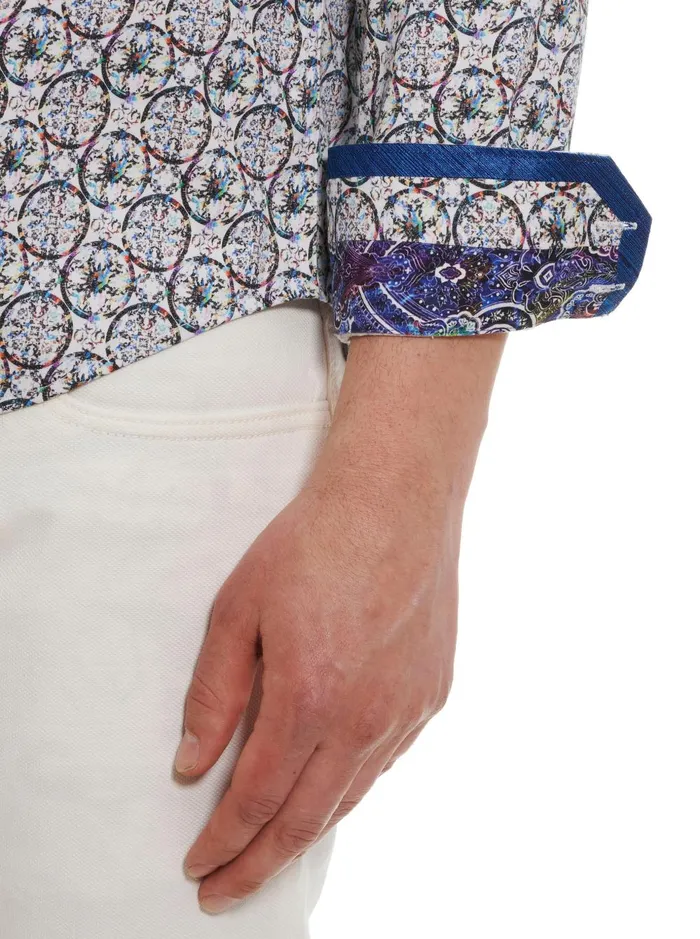 Men Long Sleeve Button Down Shirts Robert Graham SUNDIAL LONG SLEEVE BUTTON DOWN SHIRT Multi
