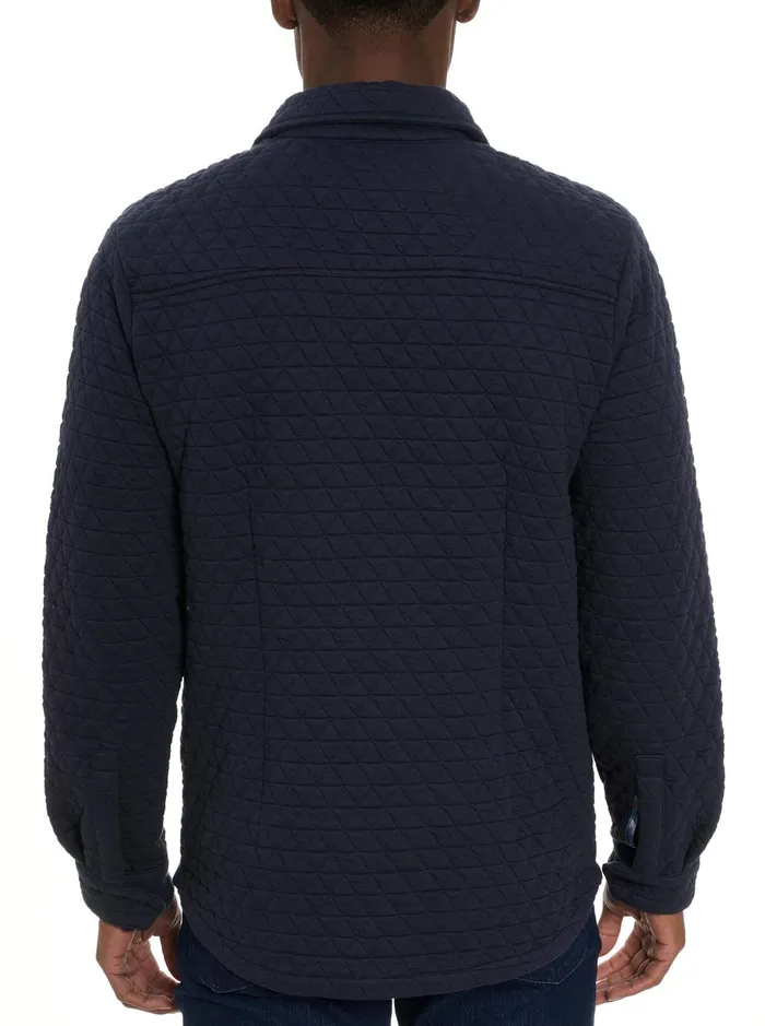 Men Long Sleeve Button Down Shirts Robert Graham TULANO LONG SLEEVE KNIT Navy