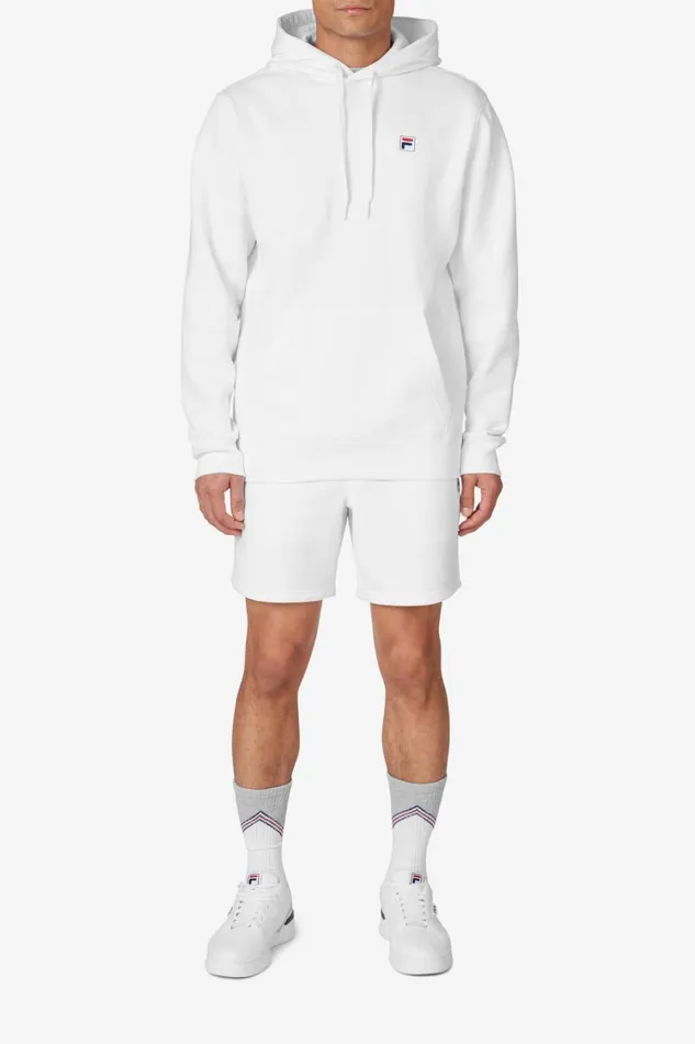 Men Matching Sets Fila Classic Pullover Hoodie 100 White
