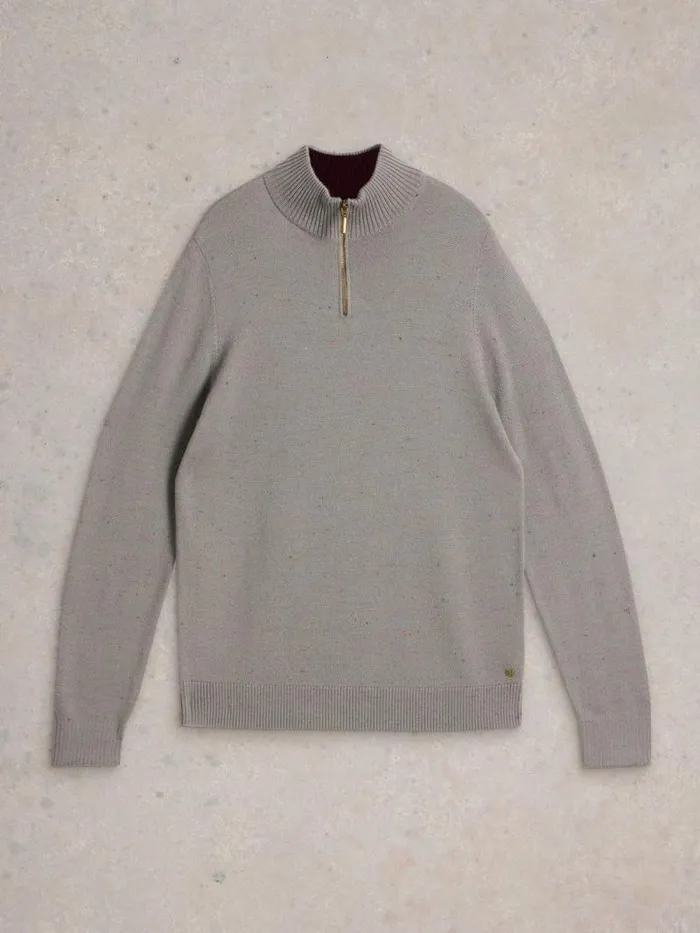 Men Merino Wool Funnel Neck Nep Natural Multi White Stuff Knitwear Men Merino Wool Funnel Neck Nep Natural Multi White Stuff Knitwear