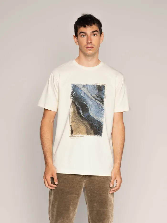 Men MOS MOSH MMGRiver Ocean Tee Ecru Tees