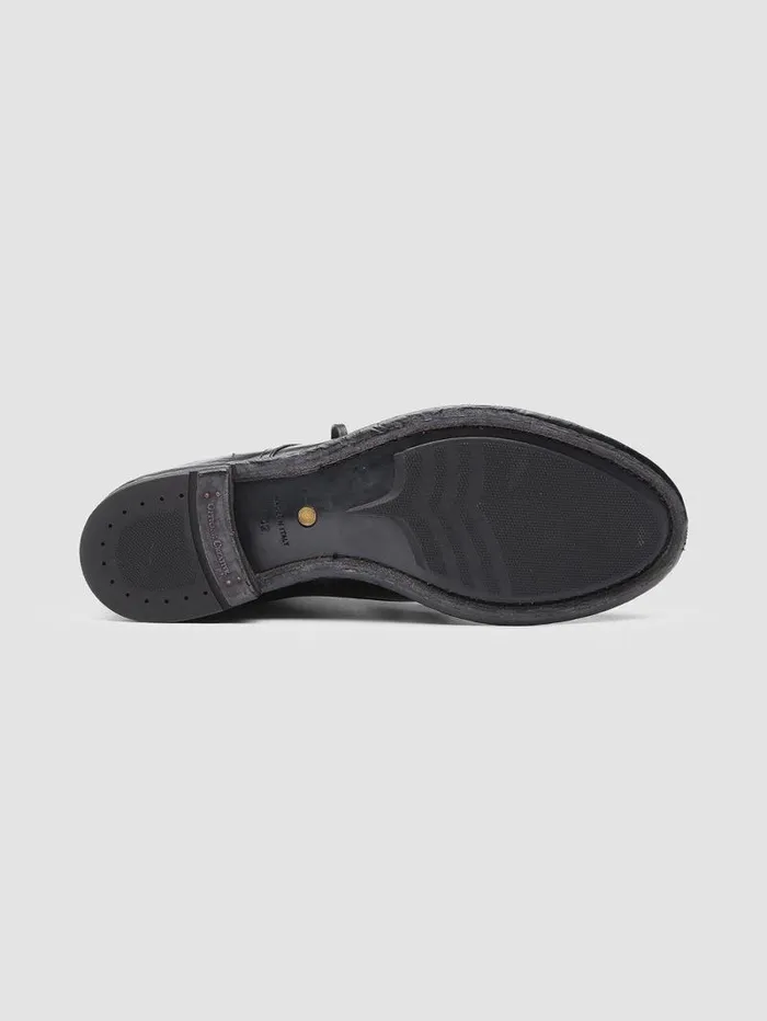 Men Officine Creative Footwear ANATOMIA 013 Black Leather Ankle Boots