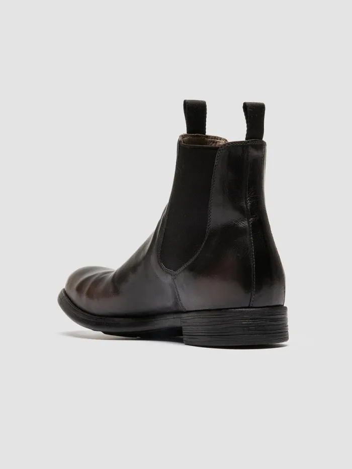Men Officine Creative Footwear CHRONICLE 002 Black And Brown Leather Chelsea Boots Men Officine Creative Footwear CHRONICLE 002 Black And Brown Leather Chelsea Boots