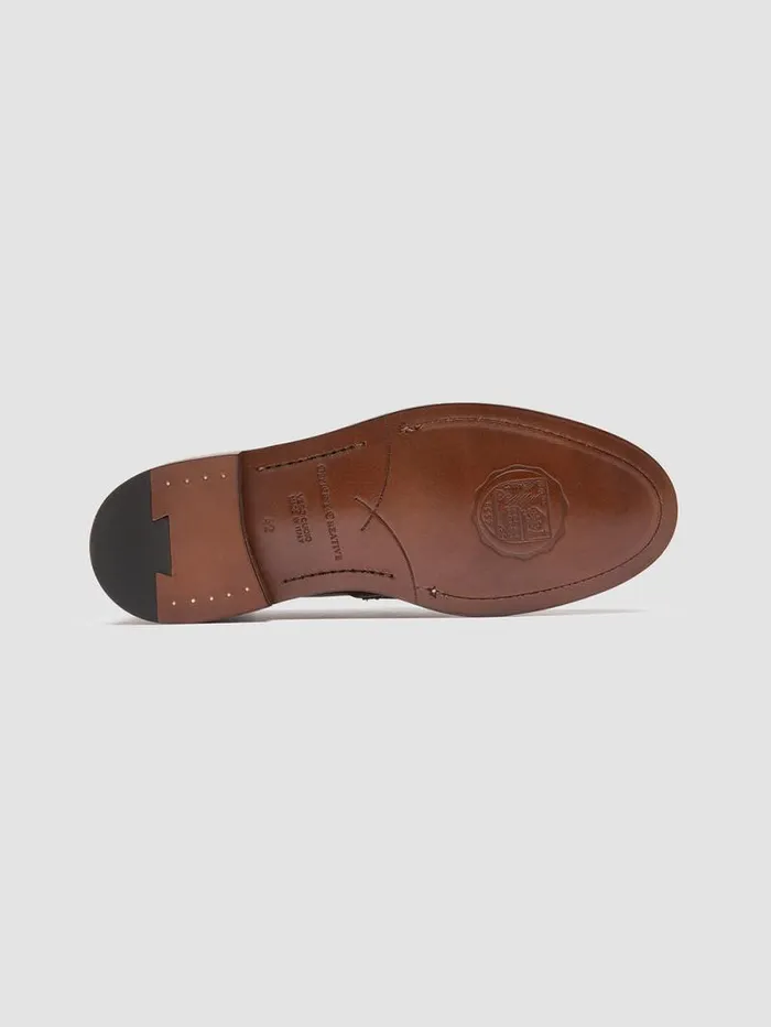 Men Officine Creative Footwear SAX 001 Brown Leather Penny Loafers