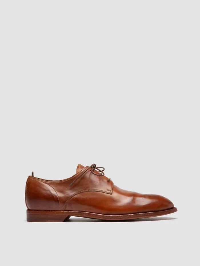 Men Officine Creative Footwear SOUND 002 Brown Leather Derby Shoes