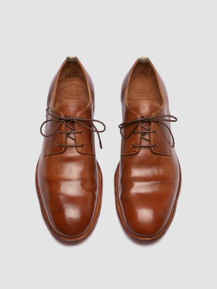 Men Officine Creative Footwear SOUND 002 Brown Leather Derby Shoes Men Officine Creative Footwear SOUND 002 Brown Leather Derby Shoes