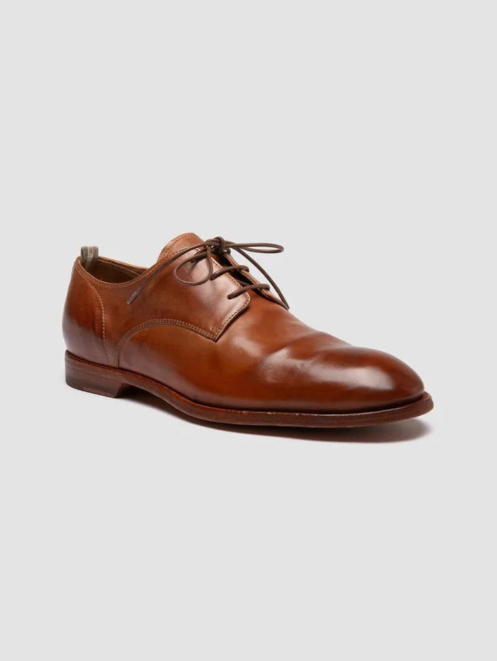 Men Officine Creative Footwear SOUND 002 Brown Leather Derby Shoes Men Officine Creative Footwear SOUND 002 Brown Leather Derby Shoes