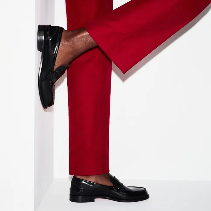 Men Penny Loafers 8211 Calf Leather 8211 Black Christian Louboutin Loafers and Moccasins