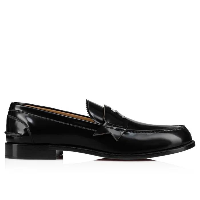 Men Penny Loafers 8211 Calf Leather 8211 Black Christian Louboutin Loafers and Moccasins