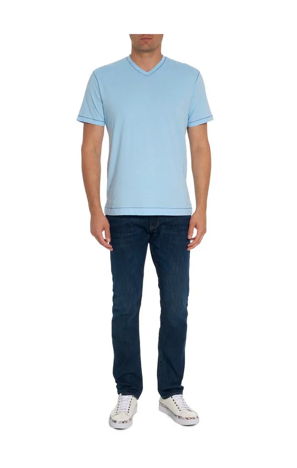 Men Polos and TShirts Robert Graham EASTWOOD TSHIRT Aqua