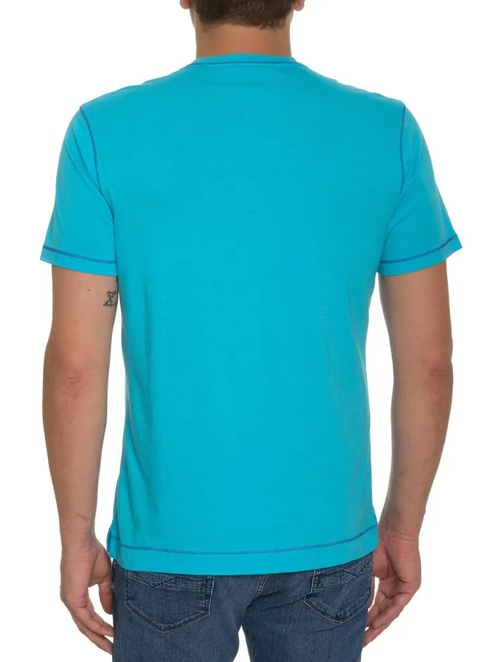 Men Polos and TShirts Robert Graham EASTWOOD TSHIRT Aqua