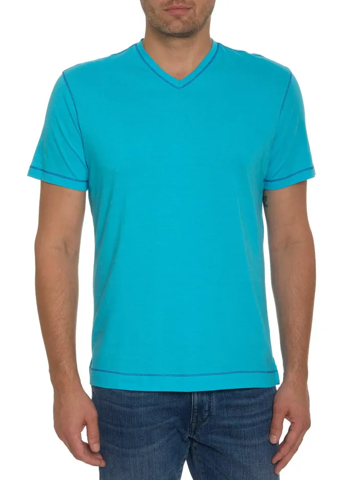 Men Polos and TShirts Robert Graham EASTWOOD TSHIRT Aqua