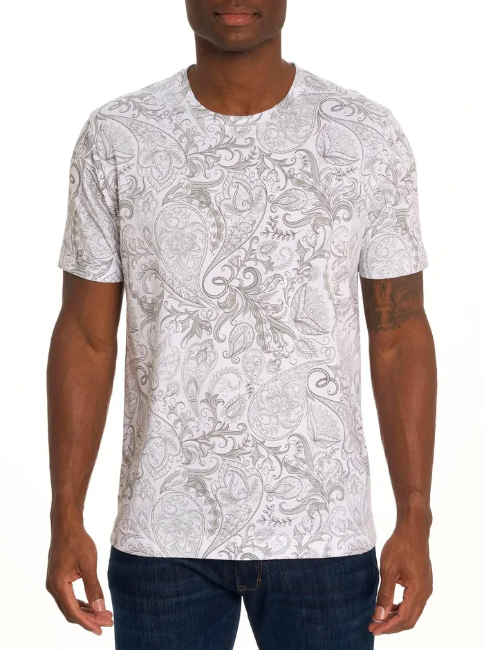 Men Polos and TShirts Robert Graham SWANSON TSHIRT Black