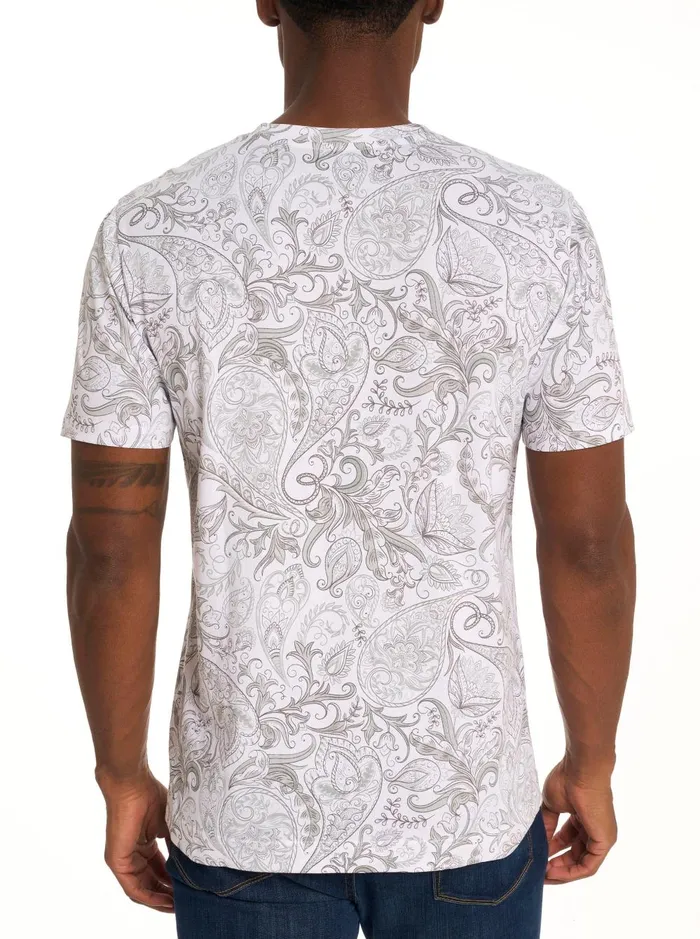 Men Polos and TShirts Robert Graham SWANSON TSHIRT Black