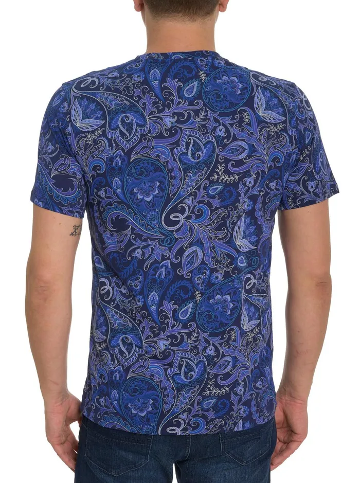 Men Polos and TShirts Robert Graham SWANSON TSHIRT Black