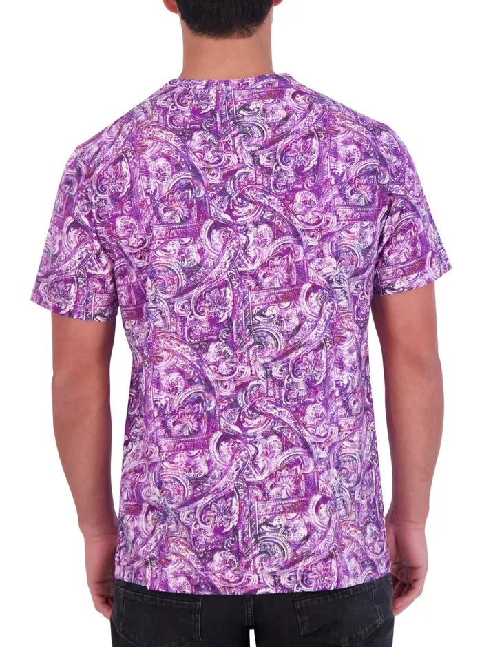 Men Polos and TShirts Robert Graham TOBIN GRAPHIC TSHIRT Purple