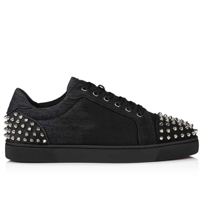 Men Seavaste 2 Sneakers 8211 Denim Brushed Effect 8211 Black Christian Louboutin Sneakers