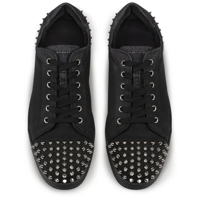 Men Seavaste 2 Sneakers 8211 Denim Brushed Effect 8211 Black Christian Louboutin Sneakers