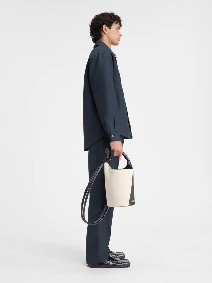 Men Shirts JACQUEMUS The Boulanger Shirt Dark Navy Men Shirts JACQUEMUS The Boulanger Shirt Dark Navy