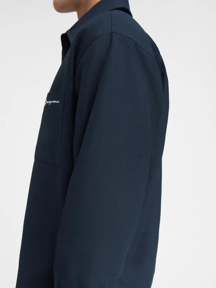Men Shirts JACQUEMUS The Boulanger Shirt Dark Navy Men Shirts JACQUEMUS The Boulanger Shirt Dark Navy