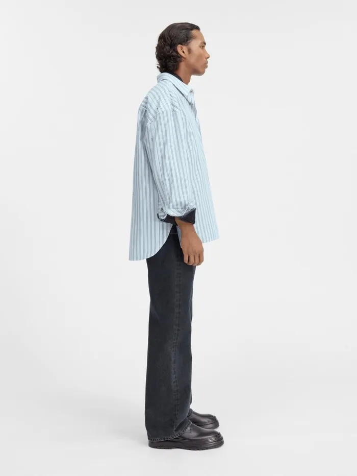 Men Shirts JACQUEMUS The Longsleeve Shirt Print Blue Stripes Men Shirts JACQUEMUS The Longsleeve Shirt Print Blue Stripes