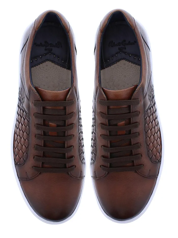 Men Shoes Robert Graham LOKI SNEAKER Cognac