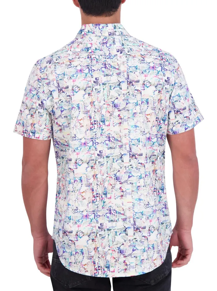 Men Short Sleeve Button Down Shirts Robert Graham ACKER SHORT SLEEVE BUTTON DOWN SHIRT Multi