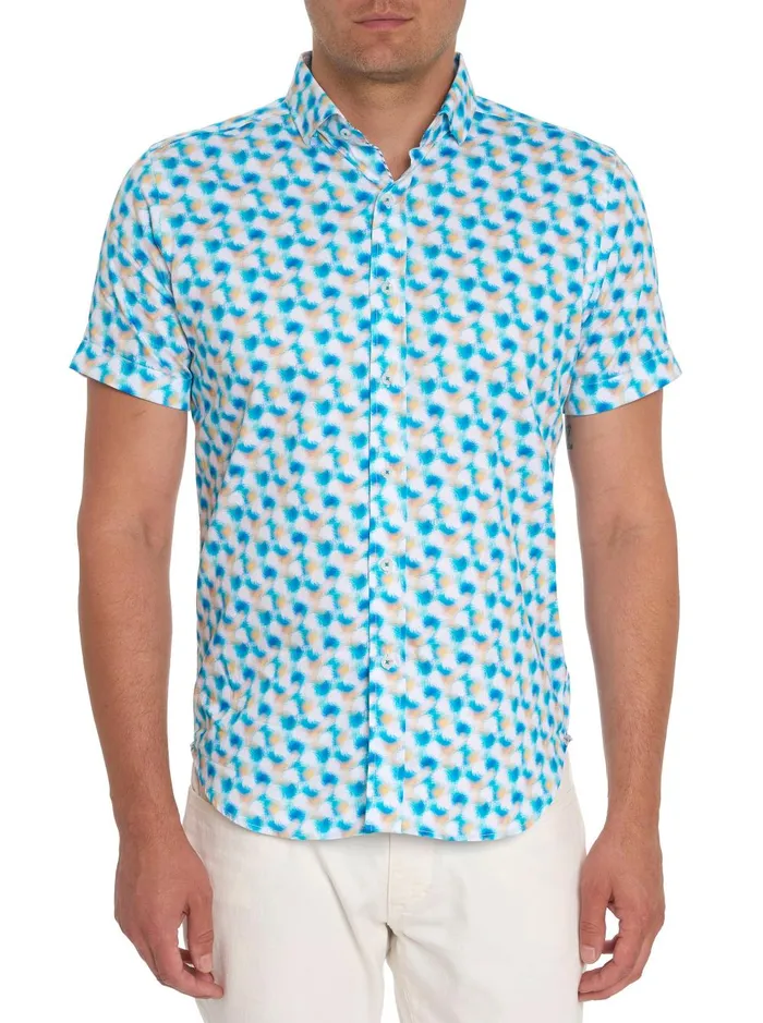 Men Short Sleeve Button Down Shirts Robert Graham HEWLETT SHORT SLEEVE BUTTON DOWN SHIRT Multi
