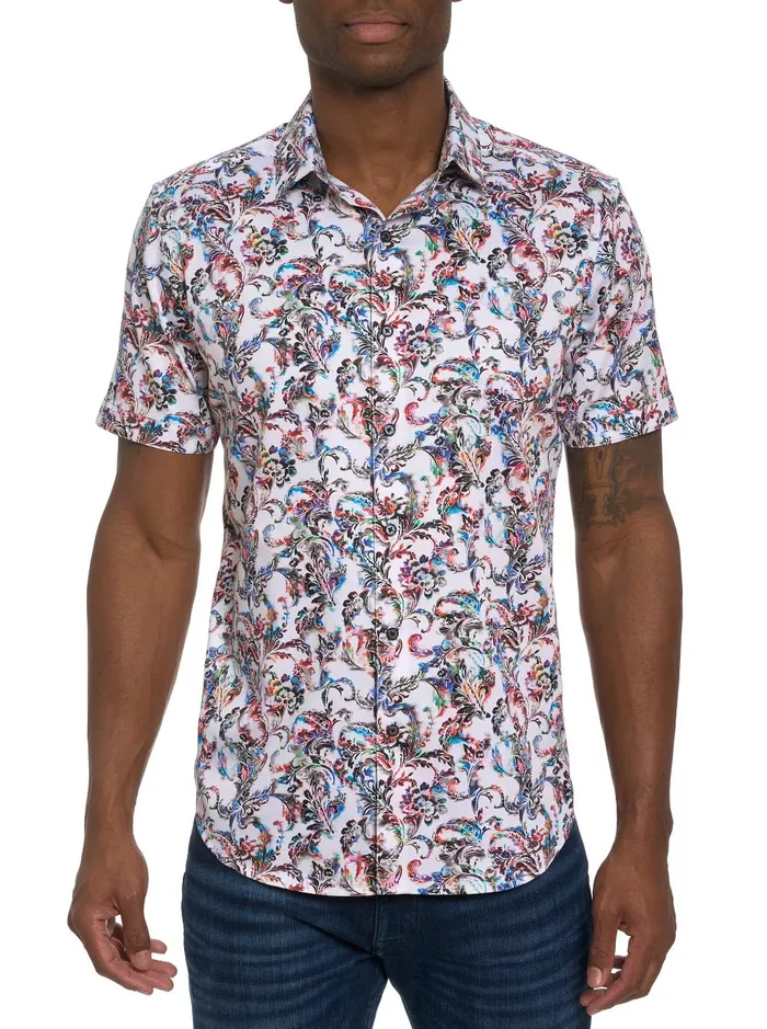 Men Short Sleeve Button Down Shirts Robert Graham MONSOON SHORT SLEEVE BUTTON DOWN SHIRT Multi