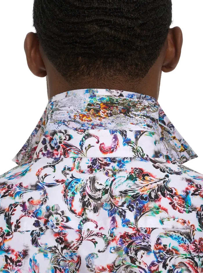 Men Short Sleeve Button Down Shirts Robert Graham MONSOON SHORT SLEEVE BUTTON DOWN SHIRT Multi