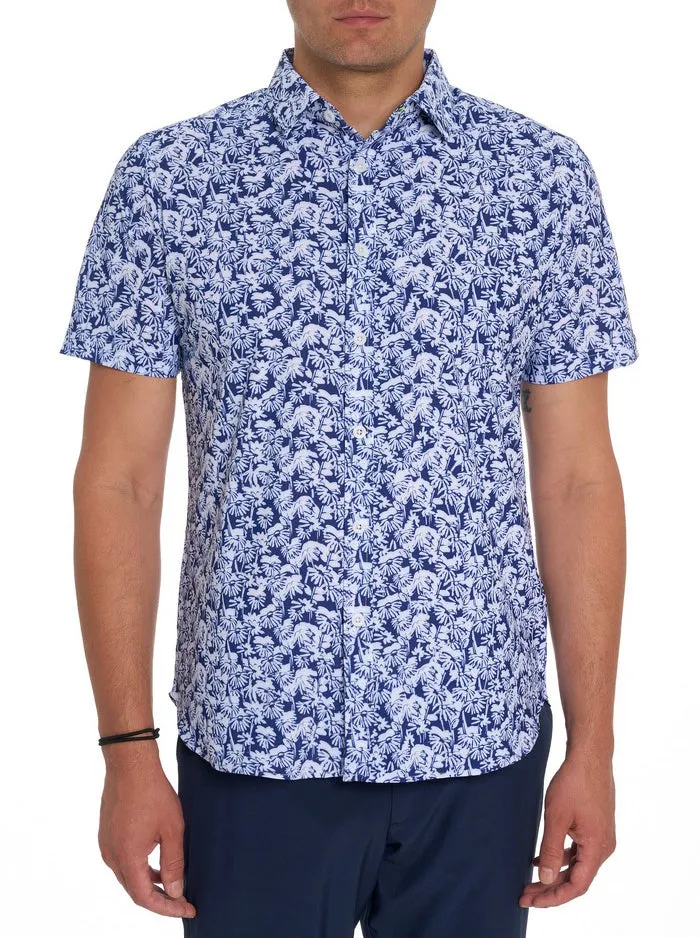 Men Short Sleeve Button Down Shirts Robert Graham RED FORD PERFORMANCE SHORT SLEEVE KNIT SHIRT Multi