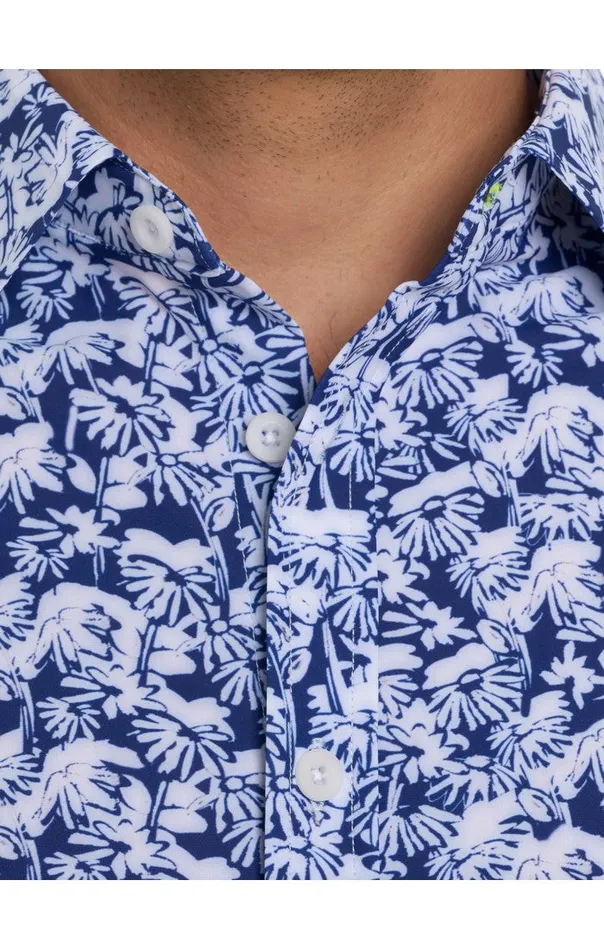 Men Short Sleeve Button Down Shirts Robert Graham RED FORD PERFORMANCE SHORT SLEEVE KNIT SHIRT Multi