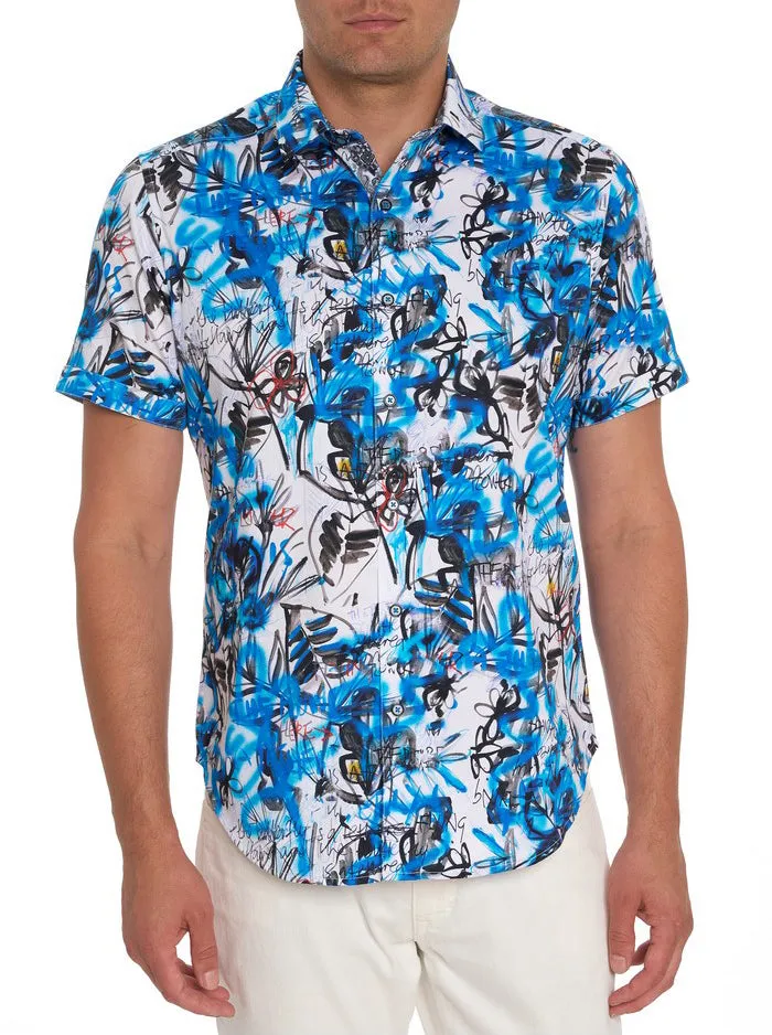 Men Short Sleeve Button Down Shirts Robert Graham SPICOLI SHORT SLEEVE BUTTON DOWN SHIRT Classic