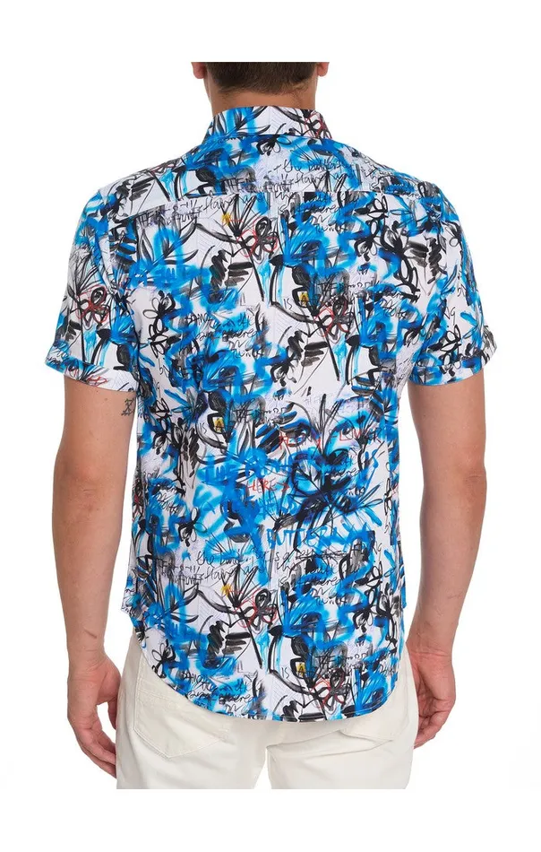 Men Short Sleeve Button Down Shirts Robert Graham SPICOLI SHORT SLEEVE BUTTON DOWN SHIRT Classic