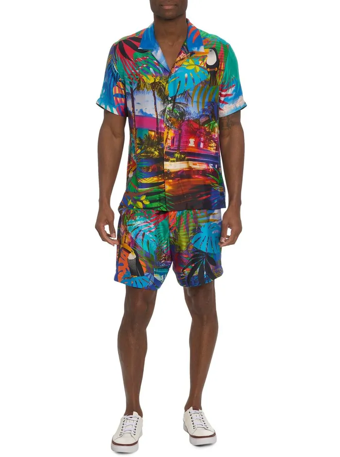 Men Shorts and Swim Robert Graham LIMITED EDITION THE TOUCAN MIX SHORT Multi