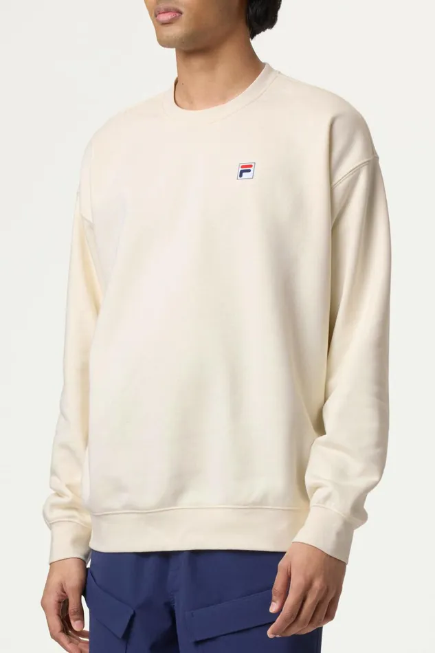 Men Sweatshirts and Hoodies Fila Classic Relaxed Sweatshirt 920 Gardenia Men Sweatshirts and Hoodies Fila Classic Relaxed Sweatshirt 920 Gardenia
