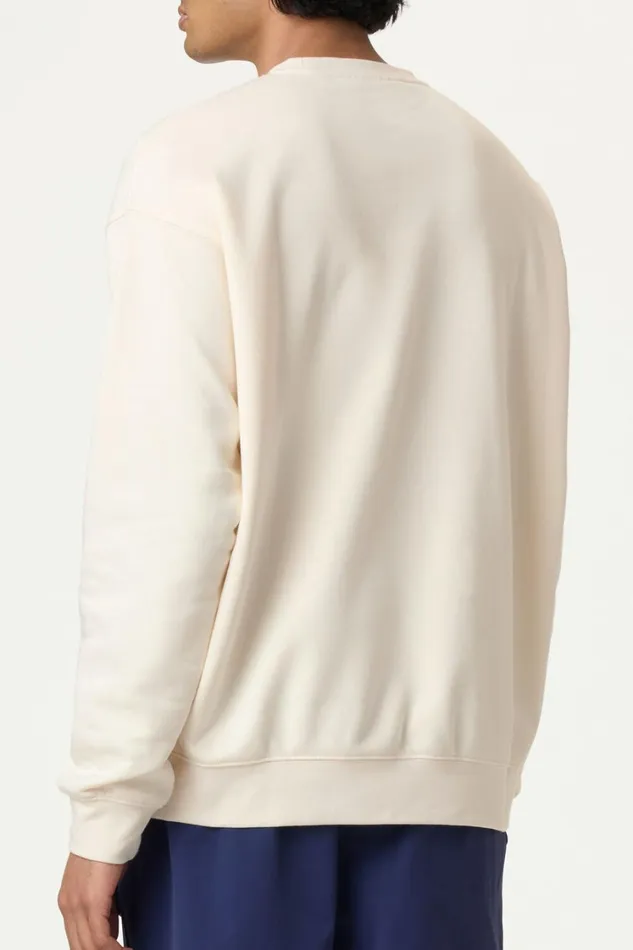 Men Sweatshirts and Hoodies Fila Classic Relaxed Sweatshirt 920 Gardenia Men Sweatshirts and Hoodies Fila Classic Relaxed Sweatshirt 920 Gardenia
