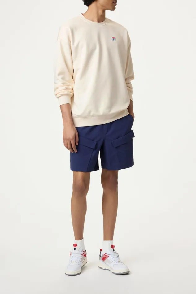 Men Sweatshirts and Hoodies Fila Classic Relaxed Sweatshirt 920 Gardenia Men Sweatshirts and Hoodies Fila Classic Relaxed Sweatshirt 920 Gardenia