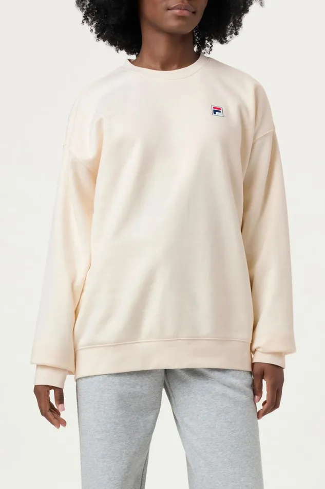Men Sweatshirts and Hoodies Fila Classic Relaxed Sweatshirt 920 Gardenia Men Sweatshirts and Hoodies Fila Classic Relaxed Sweatshirt 920 Gardenia
