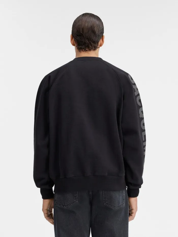 Men Sweatshirts and Joggings JACQUEMUS The Typo Sweatshirt Black