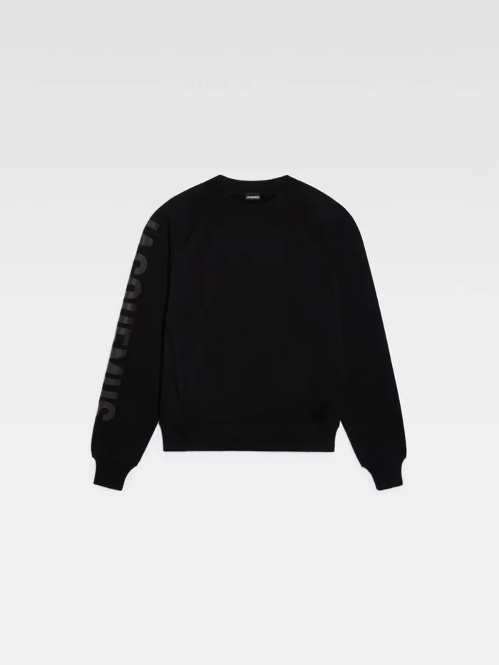Men Sweatshirts and Joggings JACQUEMUS The Typo Sweatshirt Black