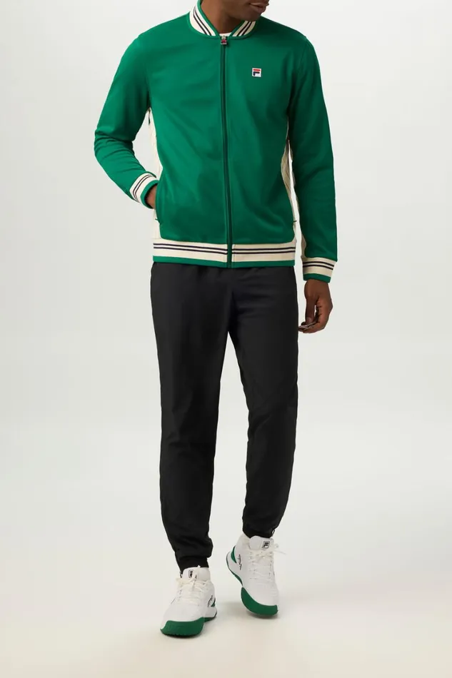 Men Tennis Fila Performance Iconic Settanta Jacket 898 Green Jacketangorafila Navy