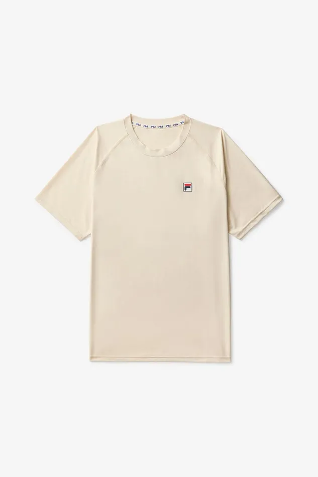 Men Tennis Fila Short Sleeve Crewneck 920 Angora