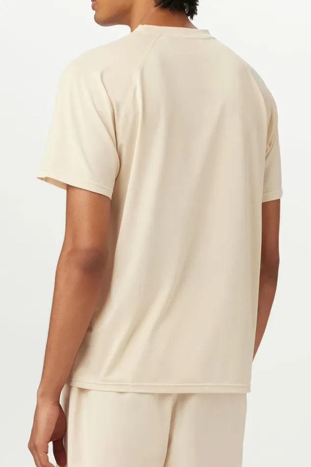 Men Tennis Fila Short Sleeve Crewneck 920 Angora