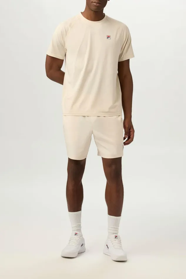 Men Tennis Fila Short Sleeve Crewneck 920 Angora